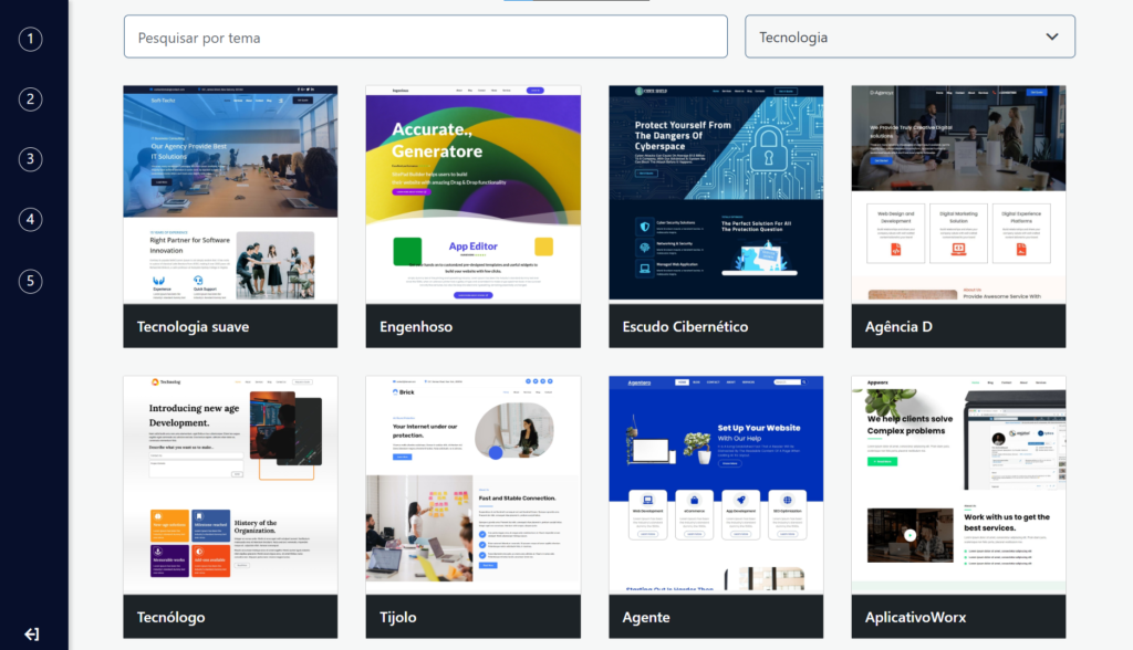 Templates WordPress e Softaculous