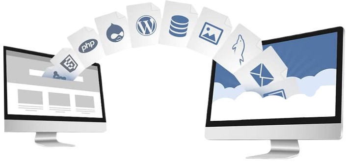 Migração de contas de sites e emails grátis